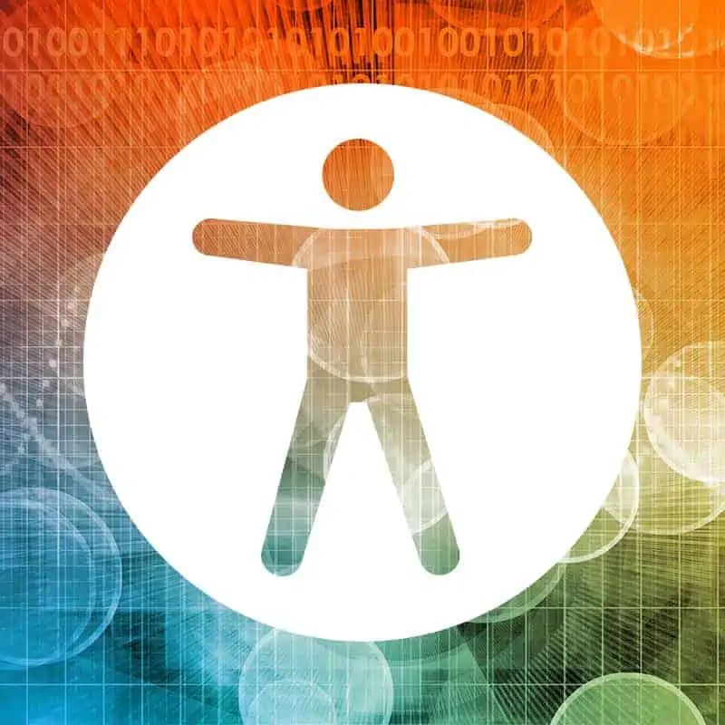 website accessibility symbol.